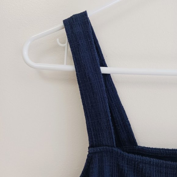 LOFT Navy Button-Down Tank Top Size XS - Picture 2 of 6